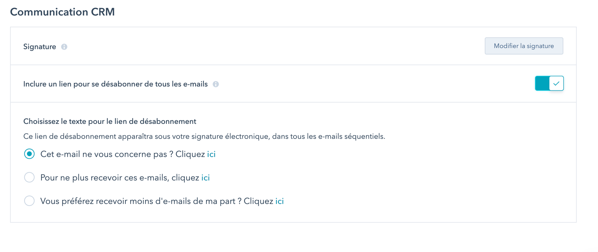 Générateur de signature d'email gratuit HubSpot